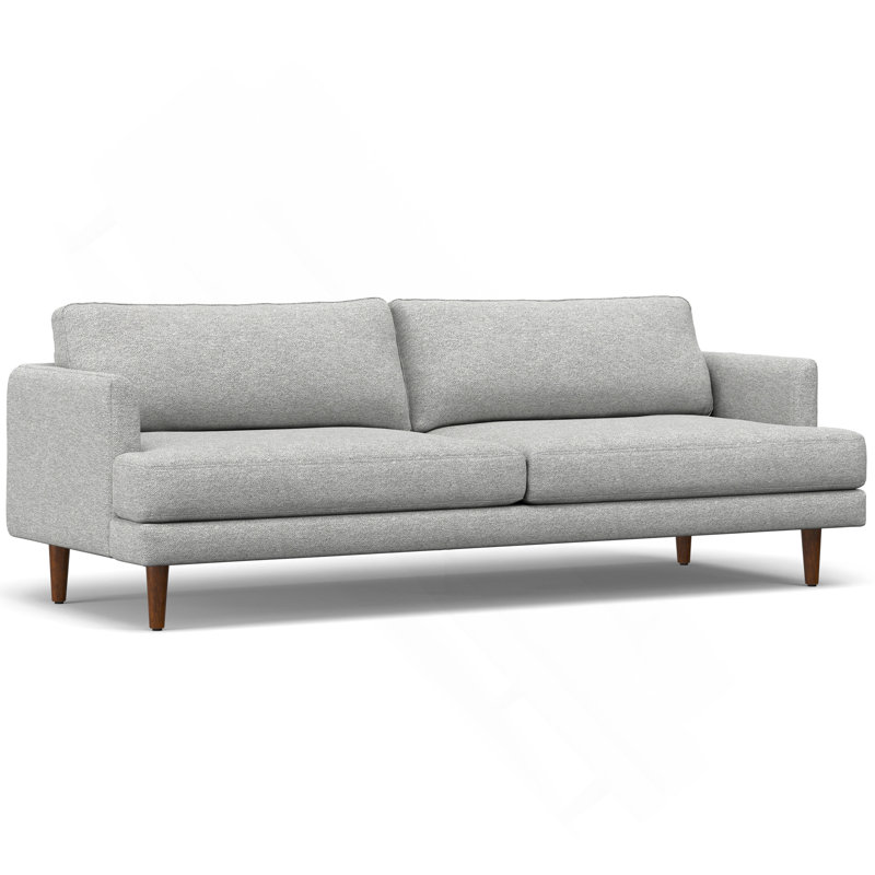 Livingston, canapé de 90 po, gris brume, Argent argent