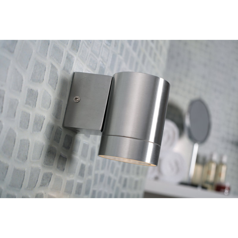 Athaleyah Outdoor Armed Sconce, Aluminum