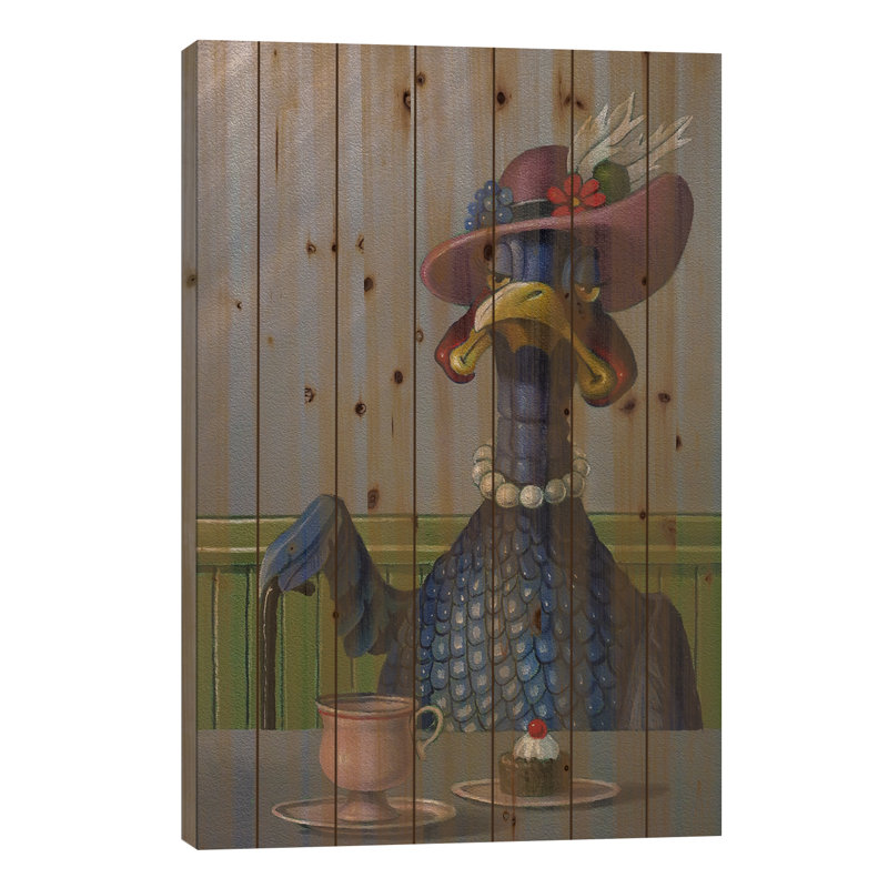 «Shalid Downton Abbey On Wood» par Frank Warmerdam, reproduction, H 26 po x l 18 po x P 1,5 po