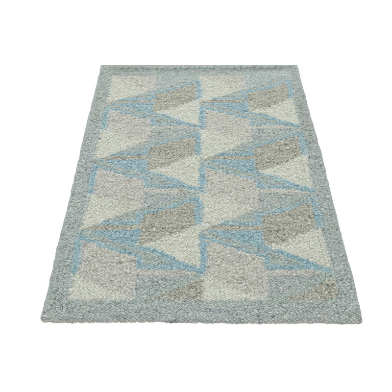 Scandinavian Wool Geometric Area Rug, Rectangle 10' x 14'