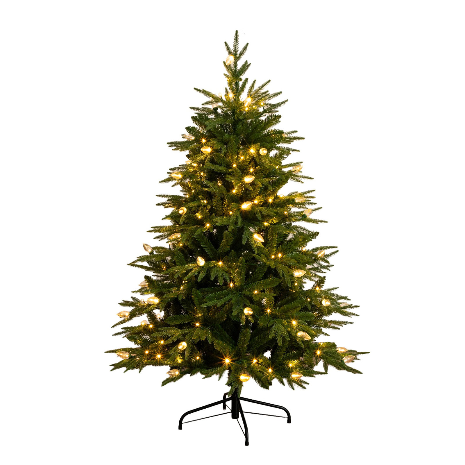 Pre-Lit Pine Christmas Tree, 5ft
