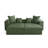 4-Piece Upholstered Green Corduroy Modular Sectional Sofa with Movable Ottoman – Fully Compressed, No Assembly Required-1698555118