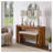 Walnut Fluted Counter Height Bar Table Set with 2 Stools, Solid Pine and MDF Construction-129515027