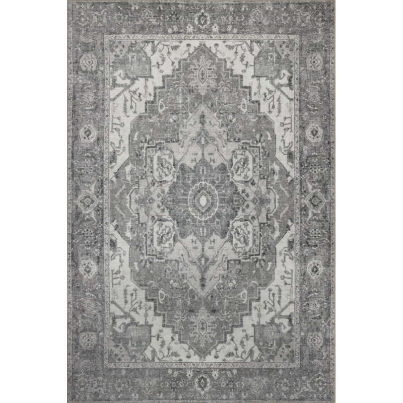 Tapis en chenille lavable Jax, Rond 8 pi 3 po