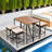 4 - Person Rectangular Outdoor Dining Set with Cushions