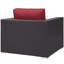 Fauteuil d'extérieur en rotin avec coussins Convene-865292122