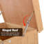2 ft. W x 1 ft. D Solid Wood Tool Shed-58886232