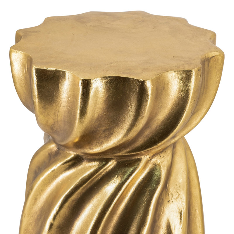 Tabouret décoratif en magnésium 14 x 14 x 18,7 po