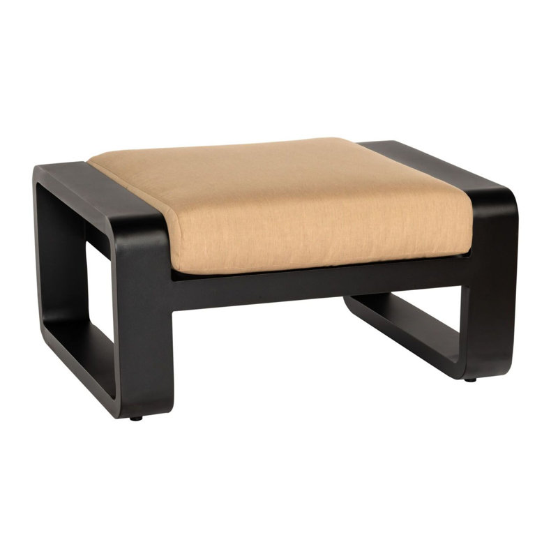 Vale Outdoor Ottoman, Canvas Spa, Graphite