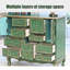 Commodes et commodes rectangulaires en bois manufacturé vert-346199986
