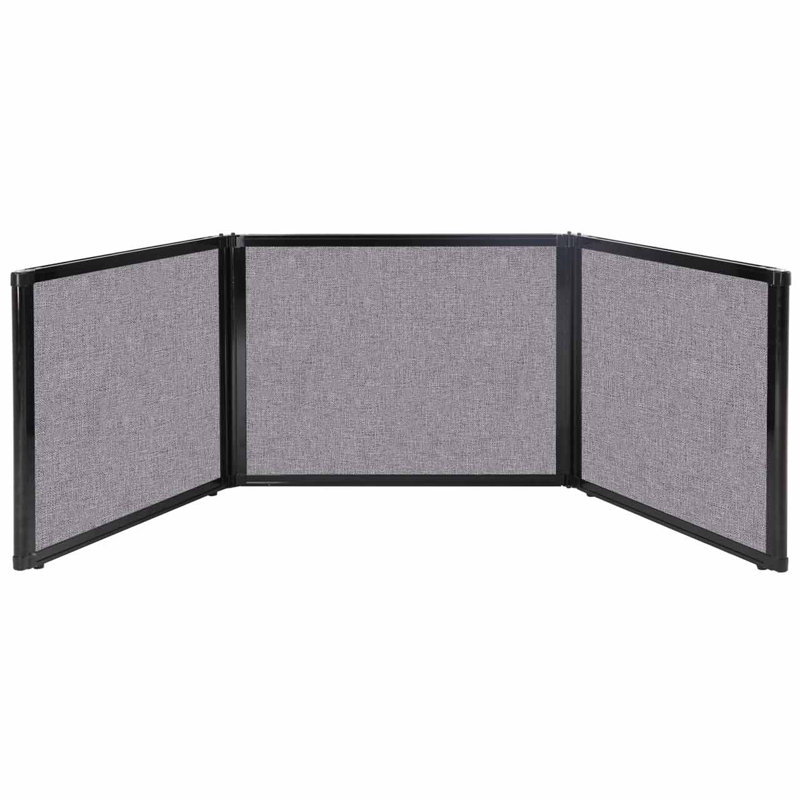 Présentoir sur plateau, 24 po x 99 po, Gris nuageux