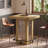 Square Bar Table, High Top Cocktail Pub Table with Led Lights