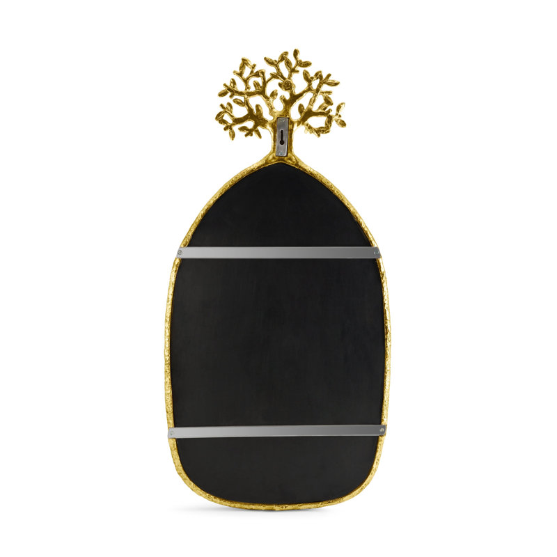Tree Of Life Metal Wall Mirror, Gold