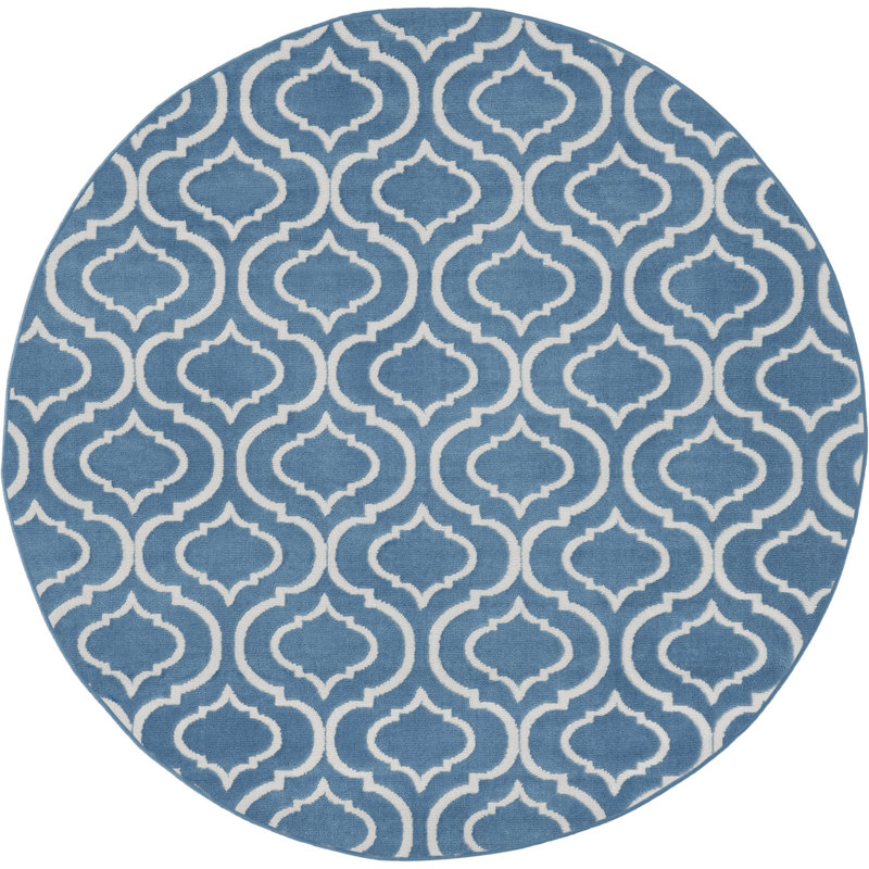 Xinrui Moroccan Indoor Rug, Round 5'3"
