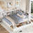 Wooden Daybed With 2 Drawers, Storage Shelf And Usb Charging Ports-185434676