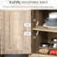 Buffet Farmhouse, armoire d'appoint en bois, armoire de cuisine