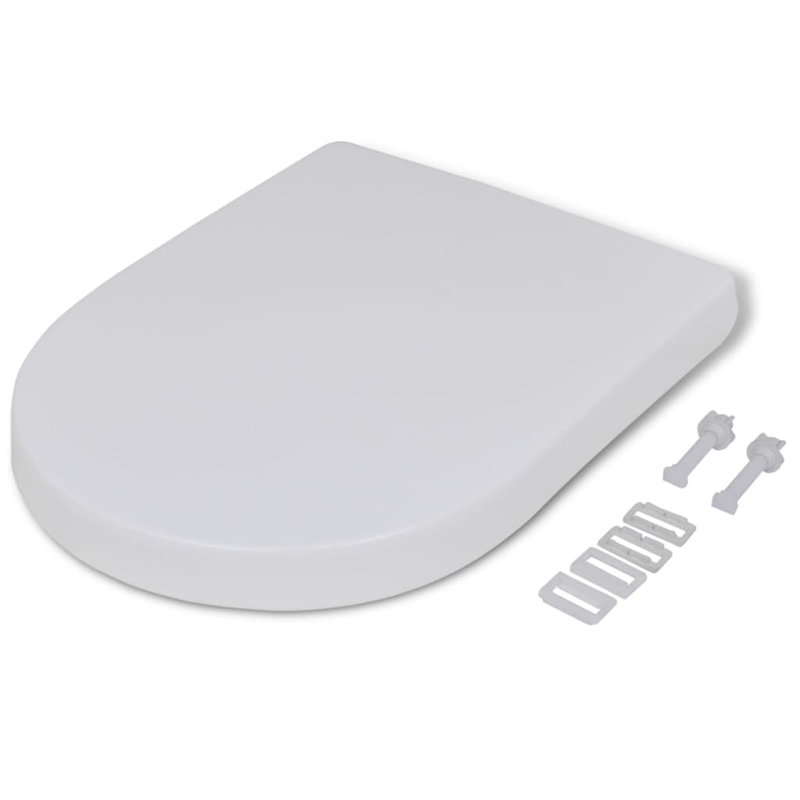 Chrysanthe Soft Close D Shaped Standard Toilet Seat