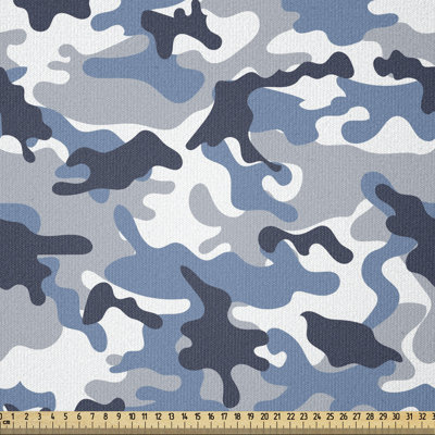 Tissu de camouflage Ambesonne par The Yard, Illustration abstraite de couleurs douces, motifs de formes surréalistes, carré