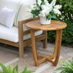 Marvin Round Teak Outdoor Bistro Table , 27.56'' in. W 27.56'' in. D