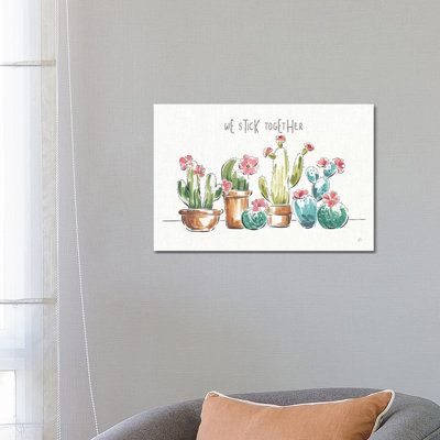 Desert Bloom I by Daphne Brissonnet - Wrapped Canvas Painting