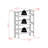 Arlowe Etagere Bookcase with Three Foldable Shelf, 38.21'' H X 27.53'' W X 10.89'' D-1014555851