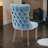 Meritxell Tufted Velvet Upholstered Back Parsons Chair Dining Chair(Set of 2)-1014887818-1054622100-1054622101