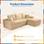Canapé modulaire en L 130 po Alcala Boneless-757966174