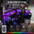 L-Shaped Gaming Desk w/ LED Lights & Power Outlets Monitor Stand Fabric Bag-524928283