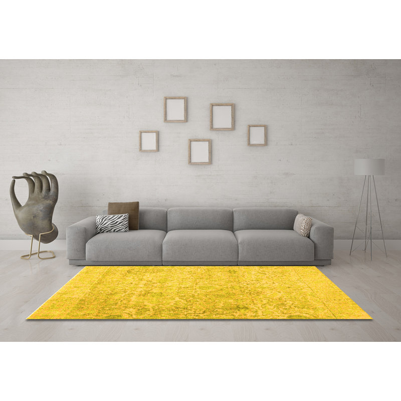 Performance Ikat Indoor Rug, Square 6'