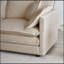 Canapé modulaire rembourré 4 pièces 1 canapé à deux places 2 repose-pieds 2 places Causeuse beige