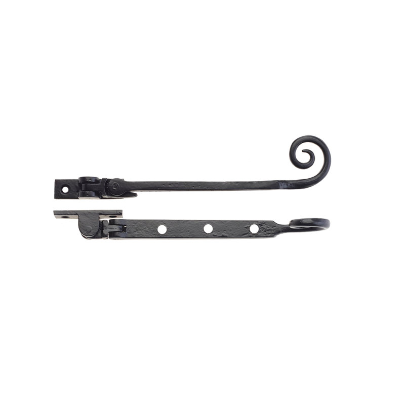 Curly Tail Casement Stay Door Lock, 6cm H x 20.3cm W x 3cm D