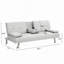 Sofa Bed With Armrest Two Holders Wood Frame, Stainless Leg-1778418941