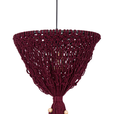 1 - Light Claret Red Unique/Statement Pendant