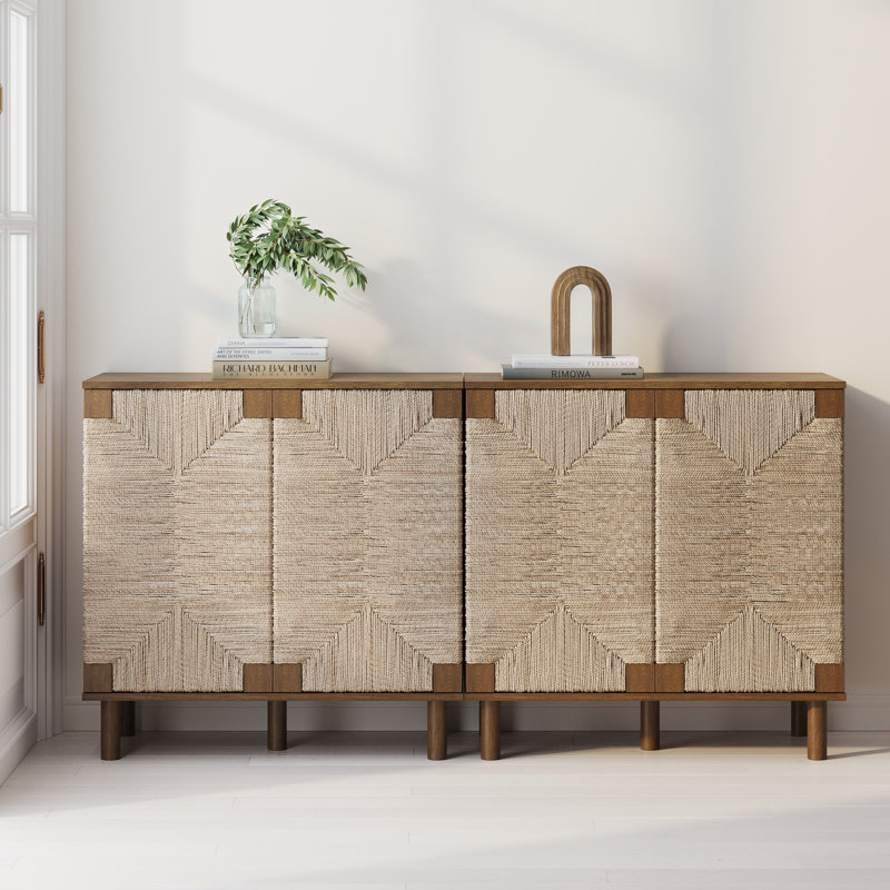 Ensemble de buffet ou meuble télé 31 po, Marron foncé