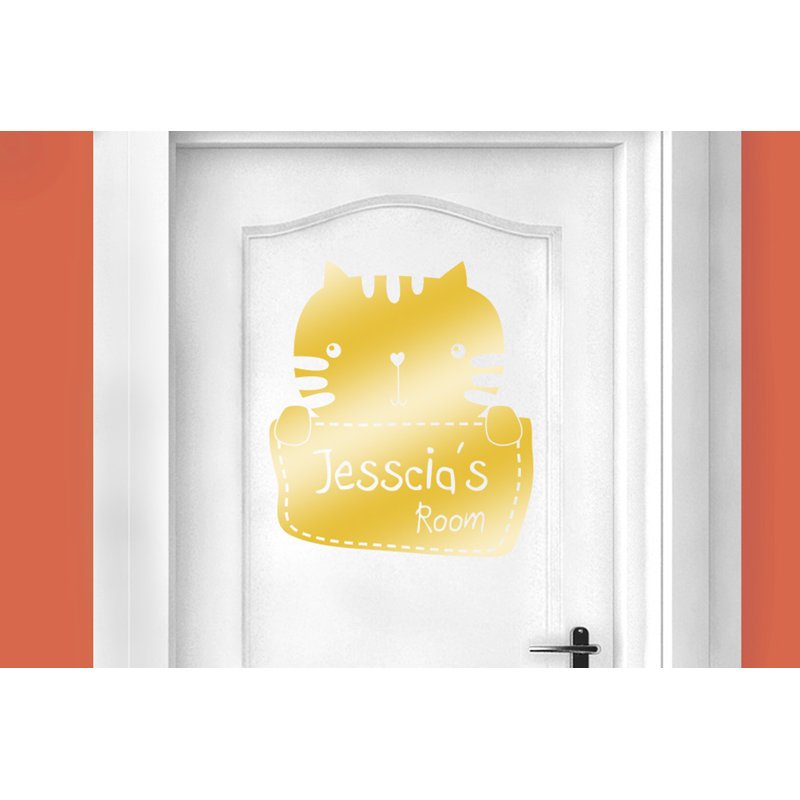 Animals Wall Decal, Shiny Gold