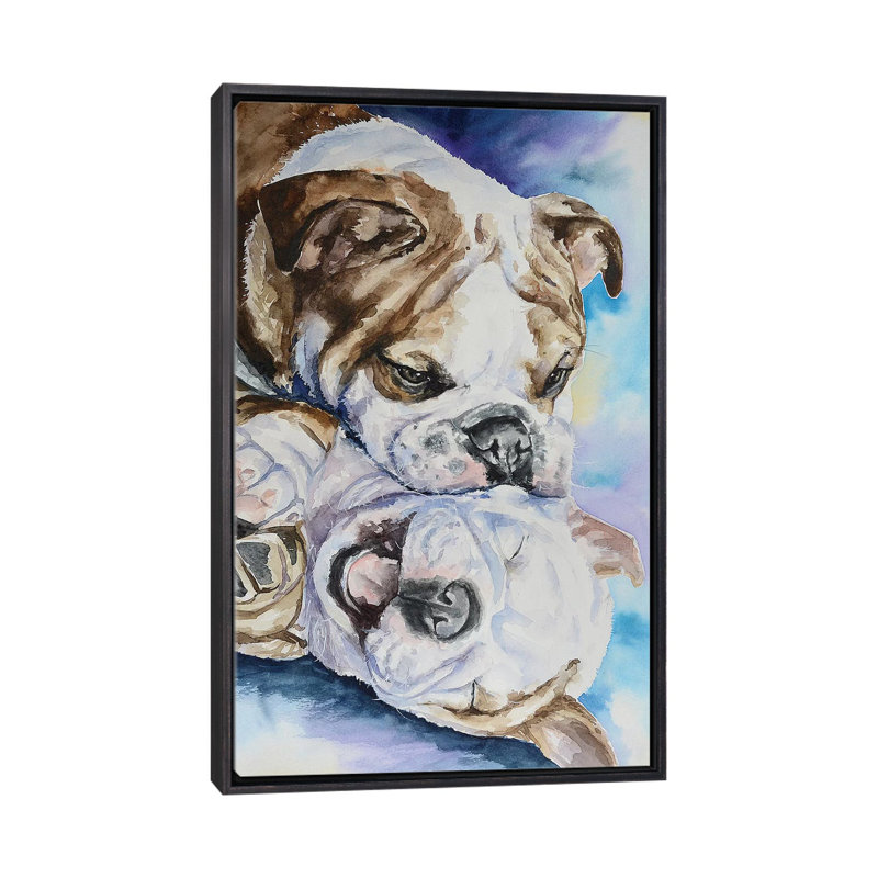 Décoration murale Happiness Kids, H 40 po x l 26 po x P 1,5 po, Toile avec cadre noir patiné