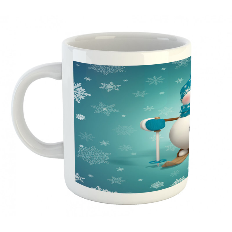 Grande tasse à café bonhomme de neige