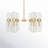 Alinde 12 - Light Dimmable Sputnik Modern Linear Chandelier