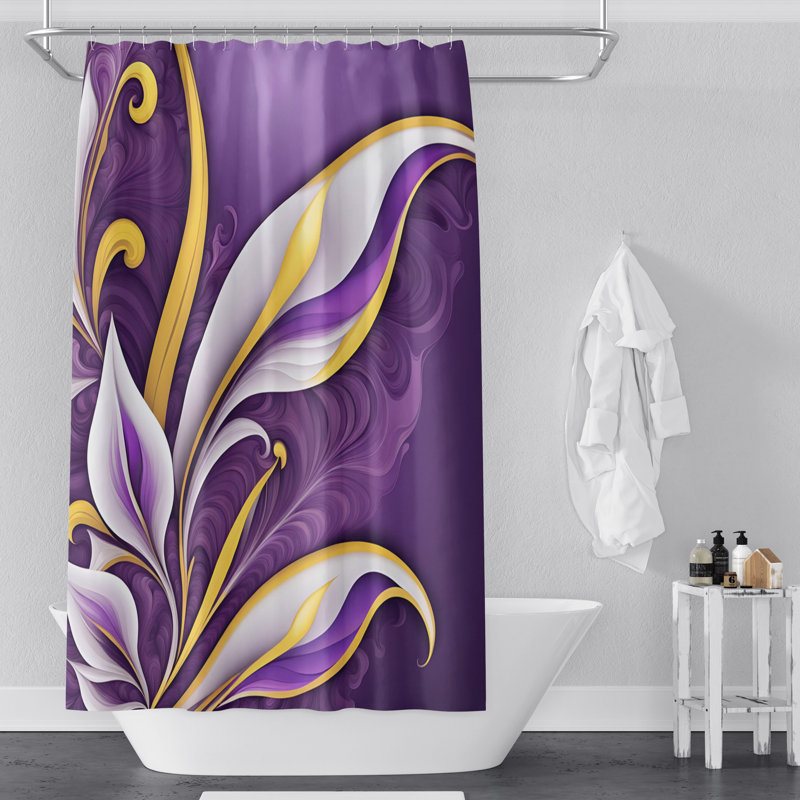 Rideau de douche Floral, H 83 po x l 70 po