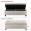 Cassina 51" Linen Upholstered  Storage Ottoman Bench -1368272642