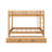 Wood Queen Size Bunk Bed With Ladder And Trundle-1365769061