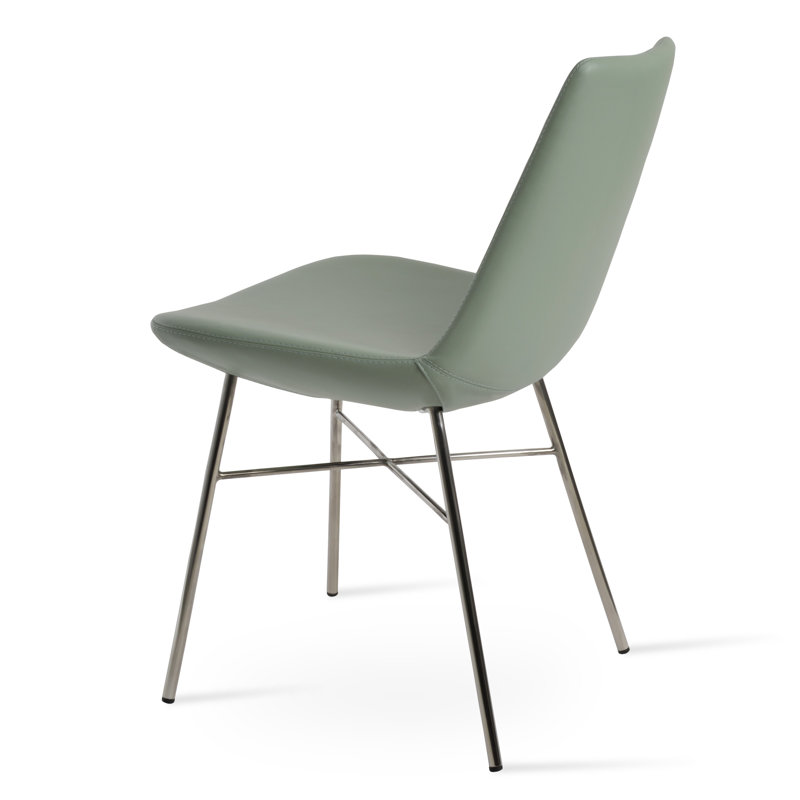 Chaise d'appoint Eiffel Cross, Laine bleu ciel Camira