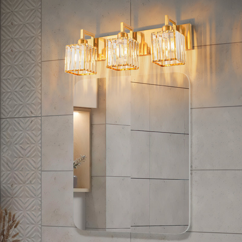 Kyneisha Vanity Light, Gold, 3 Lights