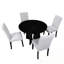 Bermuda 5 pièces avec table ronde et 4 chaises-261971982
