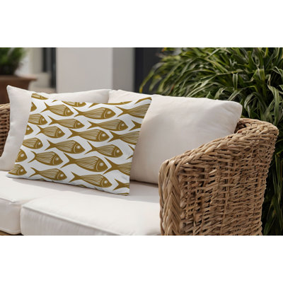 Barnon Outdoor Reversible Throw Pillow