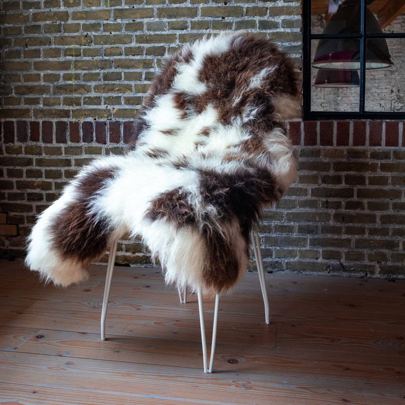 Weyland Solid Colour Sheepskin Hand Woven Area Rug, Novelty 60 x 100cm