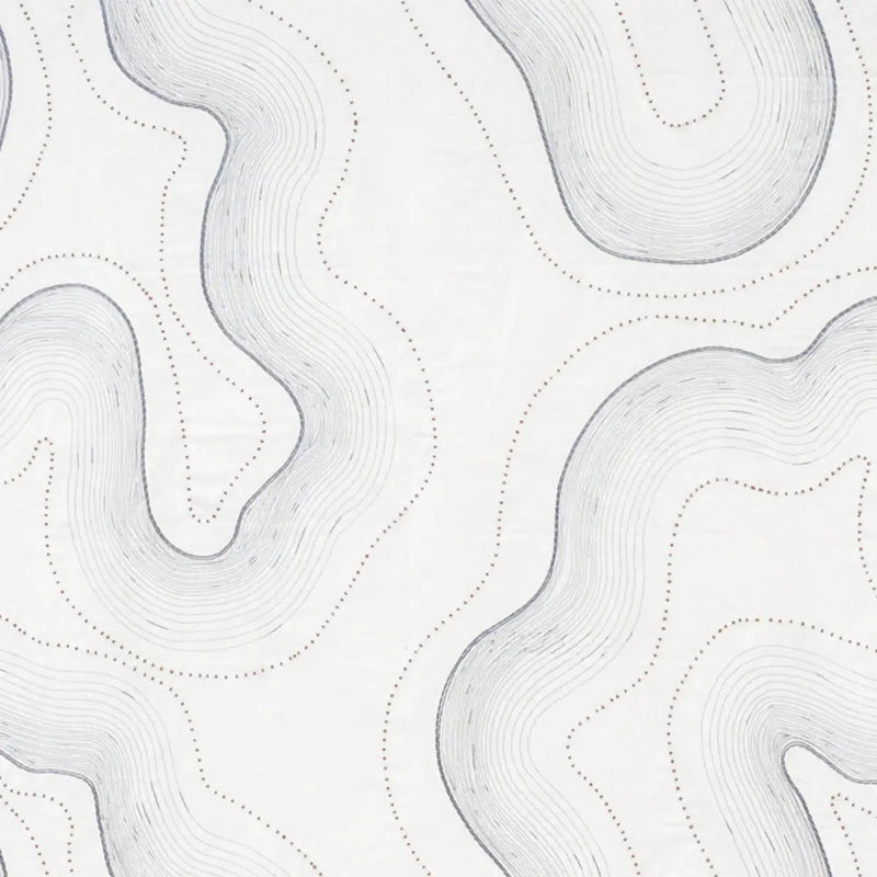 Topo Fabric, Blue