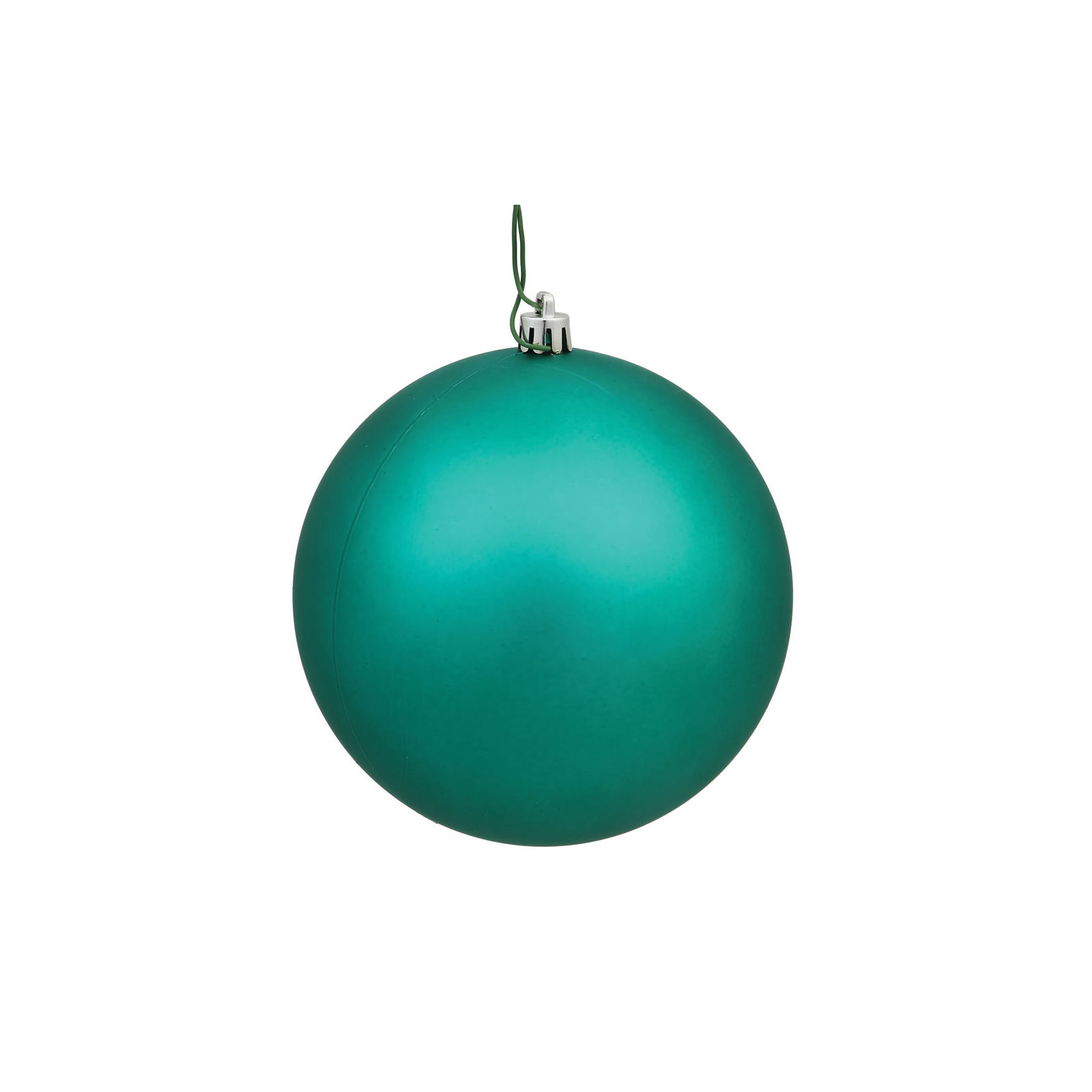 Christmas Ball Ornament, Matte Seafoam, 6" H x 6" W x 6" D