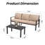 3 Seater Outdoor Sofa with Coffee Table-1564001716