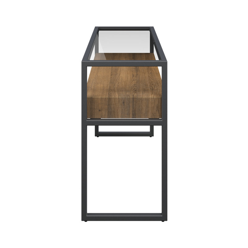 100cm Glass Top Console Table